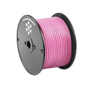 Image 1: Pacer Pink 14 AWG Primary Wire - 100' 