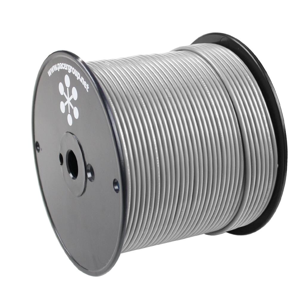 Image 1: Pacer Grey 14 AWG Primary Wire - 500'