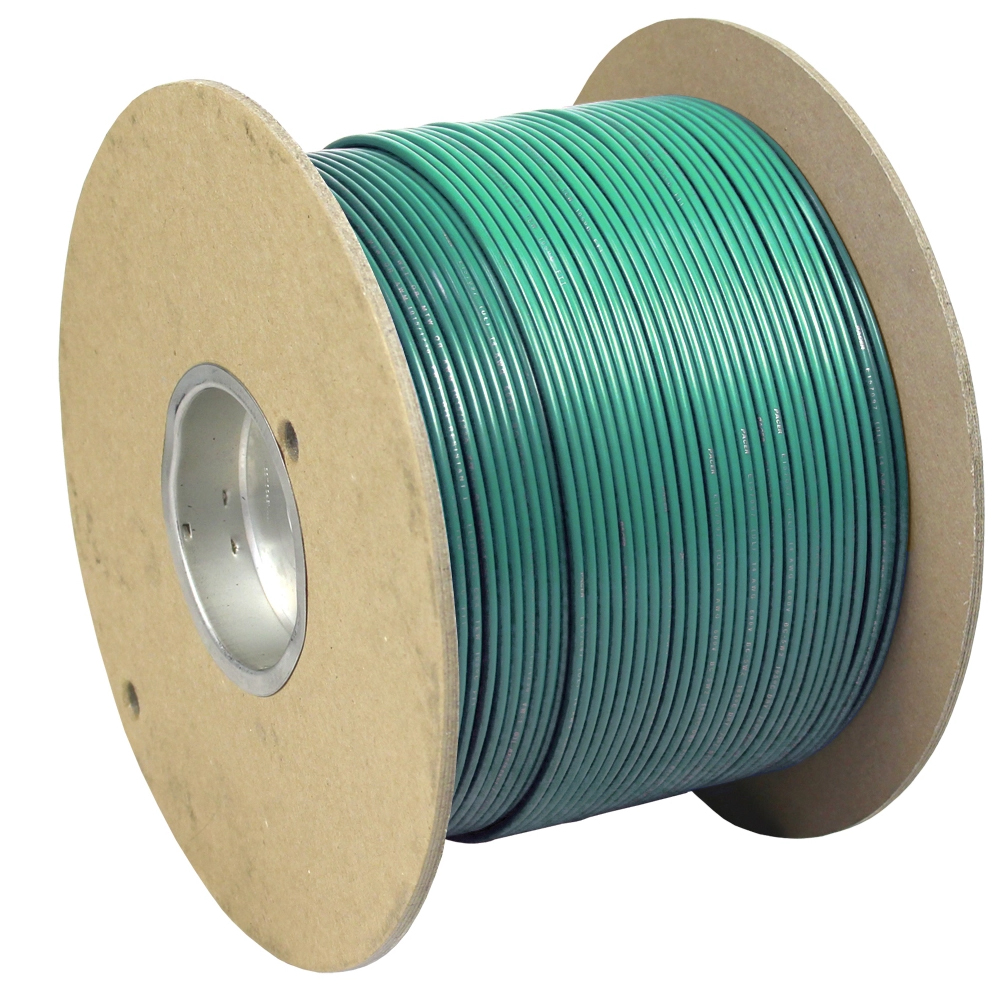 Image 1: Pacer Green 14 AWG Primary Wire - 1,000'