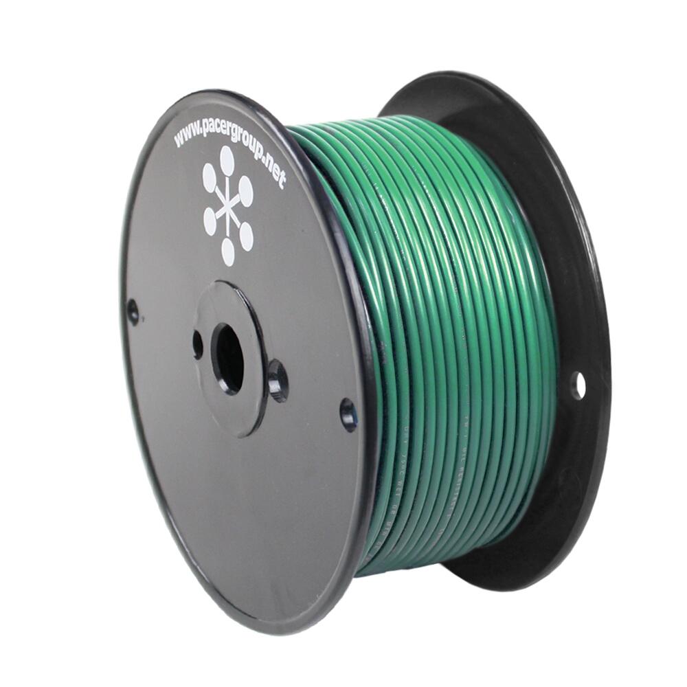 Image 1: Pacer Green 10 AWG Primary Wire - 250'
