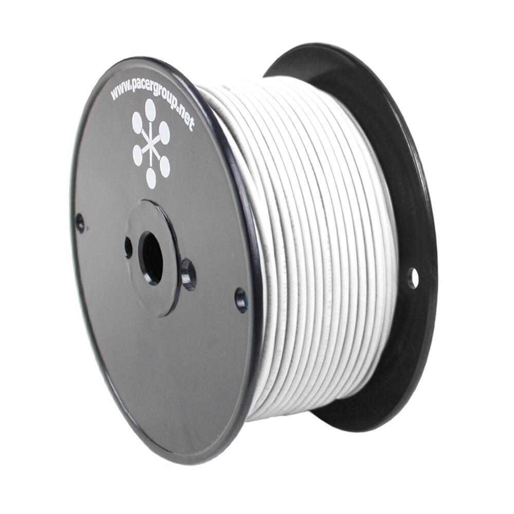 Image 1: Pacer White 8 AWG Primary Wire - 250'