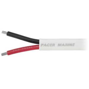 Image 1: Pacer 12/2 AWG Duplex Cable - Flat Cable - Red/Black - 100'