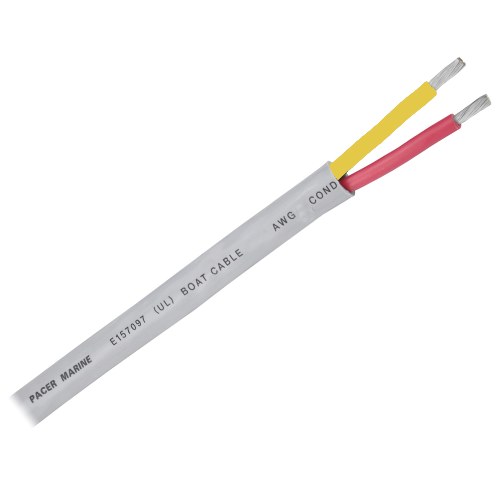 Image 1: Pacer 14/2 AWG Round Safety Duplex Cable - Red/Yellow - 250'
