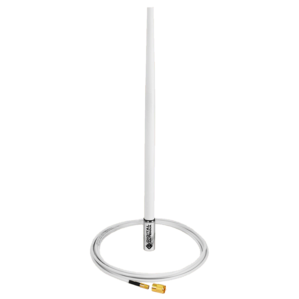 Image 1: Digital Antenna 4' VHF/AIS White Antenna w/15' Cable