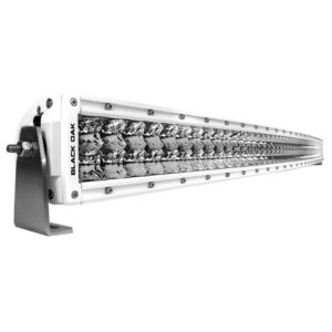 Image 1: Black Oak Pro Series 3.0 Curved Double Row 50" LED Light Bar - Combo Optics - White Housing