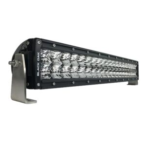 Image 1: Black Oak Pro Series 3.0 Curved Double Row 20" LED Light Bar - Combo Optics - Black Housing