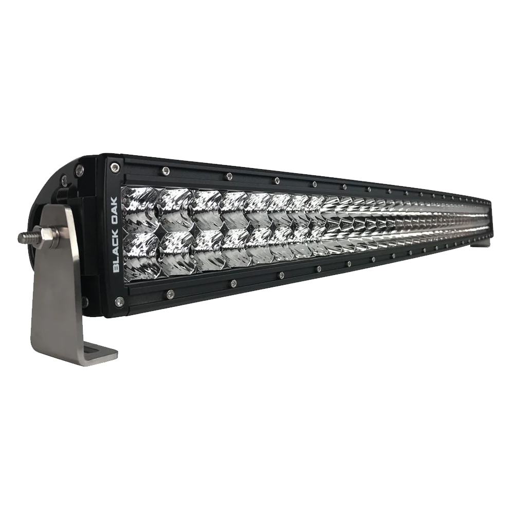 Image 1: Black Oak Pro Series 3.0 Curved Double Row 40" LED Light Bar - Combo Optics - Black Housing