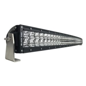 Image 1: Black Oak Pro Series 3.0 Curved Double Row Combo 50" Light Bar - Black