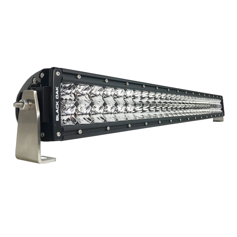 Image 1: Black Oak Pro Series 3.0 Double Row 30" LED Light Bar - Combo Optics - Black Housing