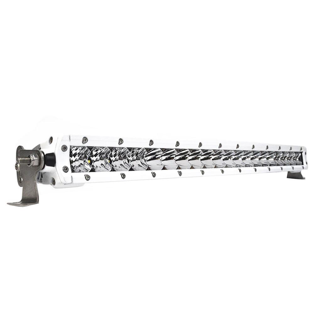 Image 1: Black Oak Pro Series 3.0 Single Row 20" LED Light Bar - Combo Optics - White Housing