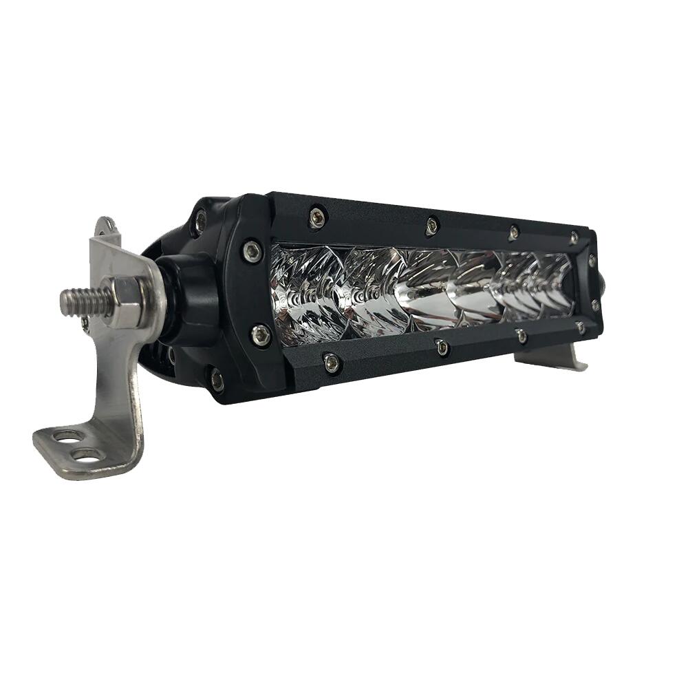 Image 1: Black Oak Pro Series 3.0 Single Row 6" LED Light Bar - Combo Optics - Black Housing