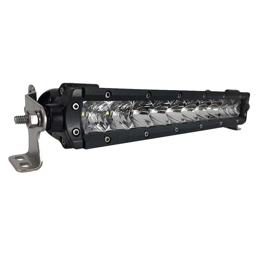 Image 1: Black Oak 10" Single Row LED Light Bar - Combo Optics - Black Housing - Pro Series 3.0