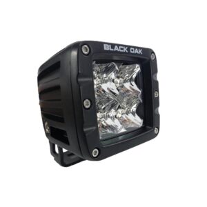 Image 1: Black Oak 2" LED Pod Light - Spot Optics - Black Housing - Pro Series 3.0
