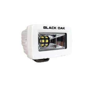 Image 1: Black Oak 2" Marine Spreader Light - Scene Optics - White Housing - Pro Series 3.0