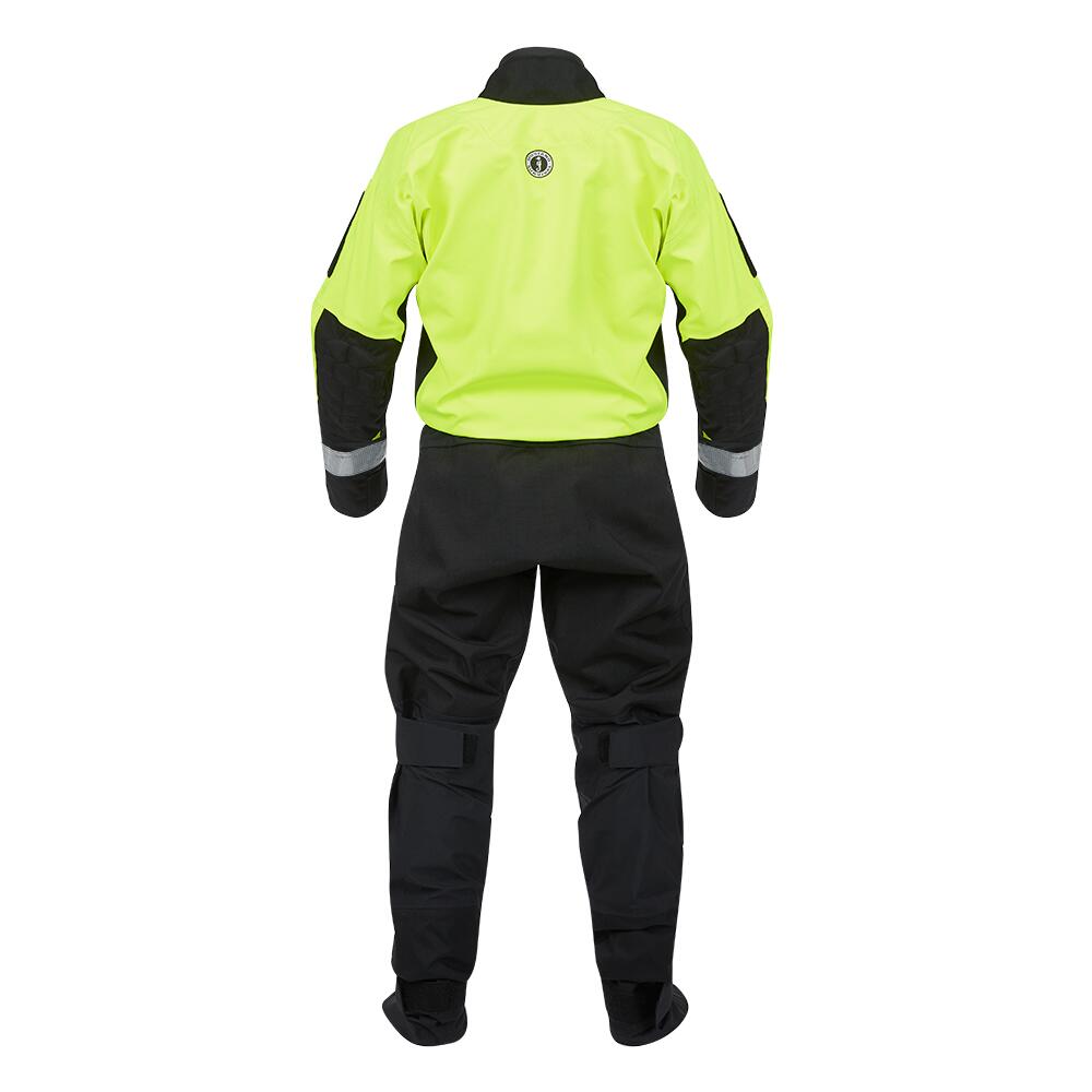 Image 2: Mustang Sentinel™ Series Water Rescue Dry Suit - Fluorescent Yellow Green-Black - Large 1 Long