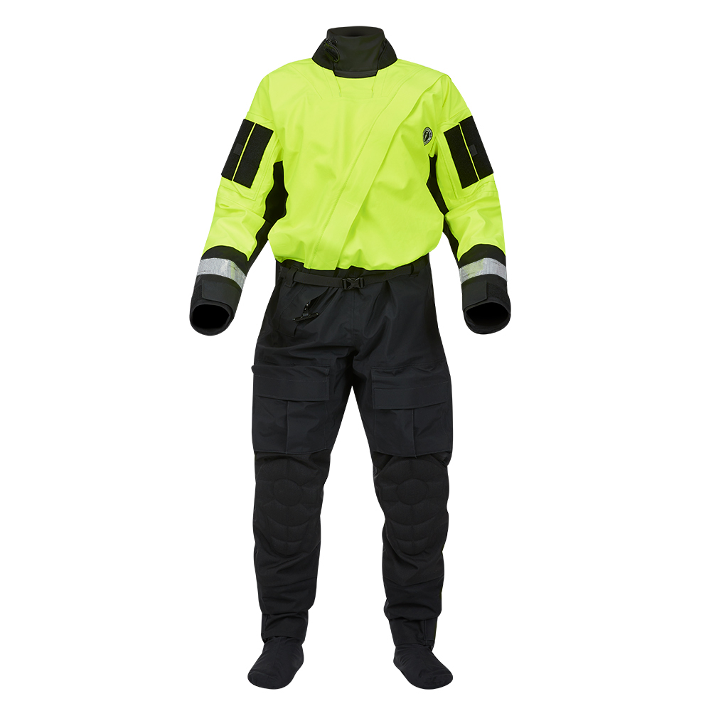 Image 1: Mustang Sentinel™ Series Water Rescue Dry Suit - Fluorescent Yellow Green-Black - XL Short