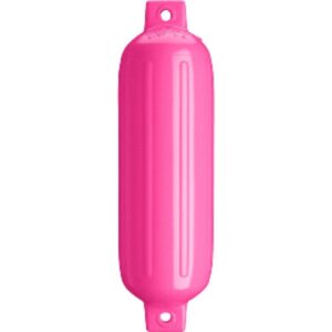 Image 1: Polyform G-1 Twin Eye Fender 3.5" x 12.8" - Pink