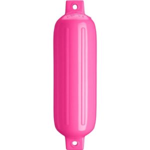 Image 1: Polyform G-3 Twin Eye Fender 5.5" x 19" - Pink