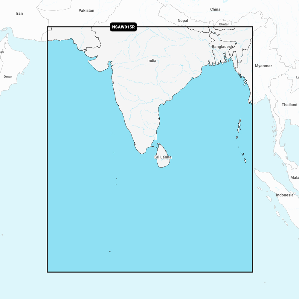 Image 1: Garmin Navionics+ NSAW015R - Indian Subcontinent - Marine Chart