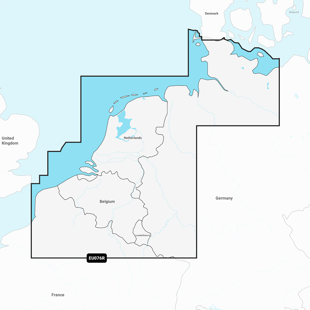 Image 1: Garmin Navionics+ NSEU076R - Benelux & Germany, West - Marine Chart