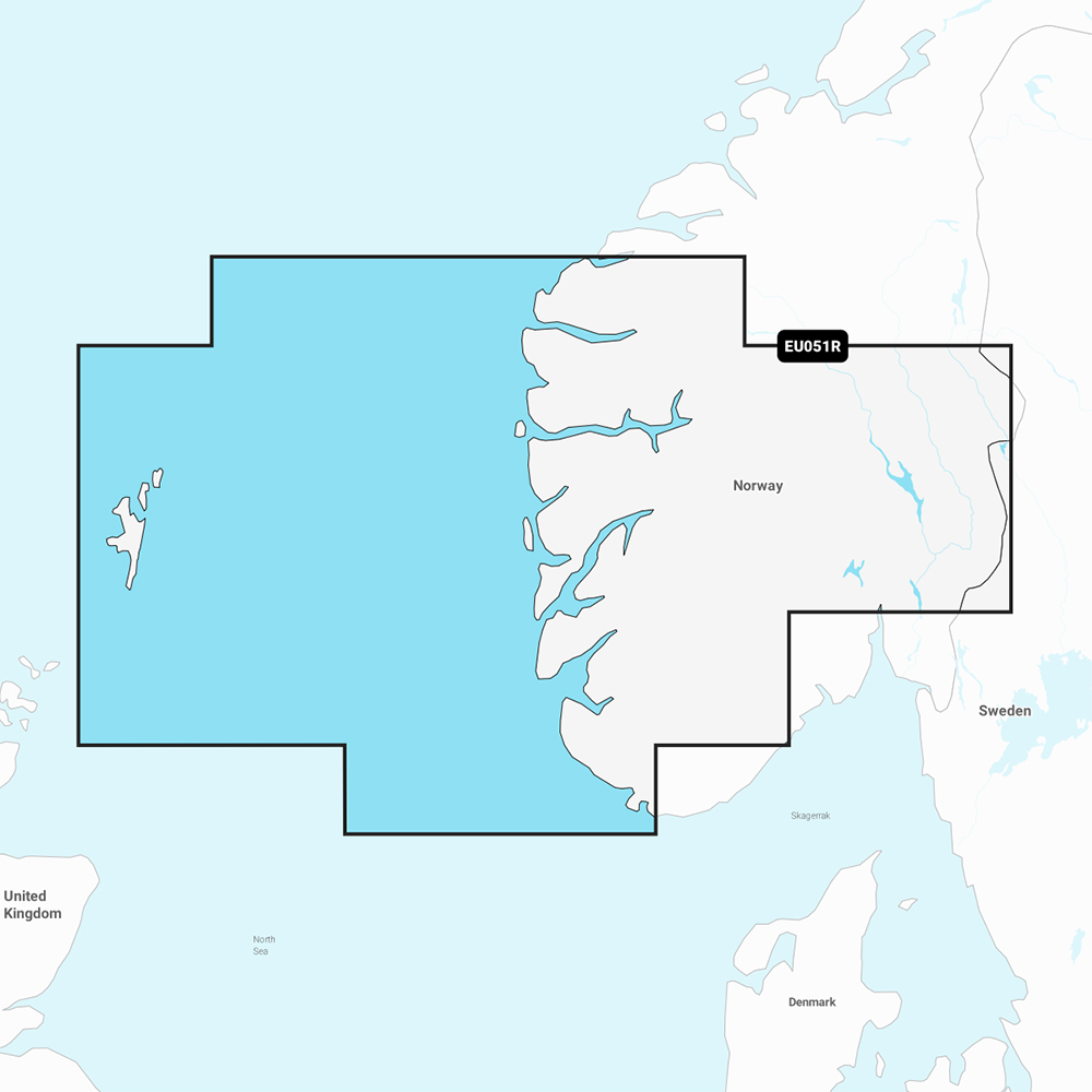 Image 1: Garmin Navionics+ NSEU051R - Norway, Lista to Sognefjord - Marine Chart
