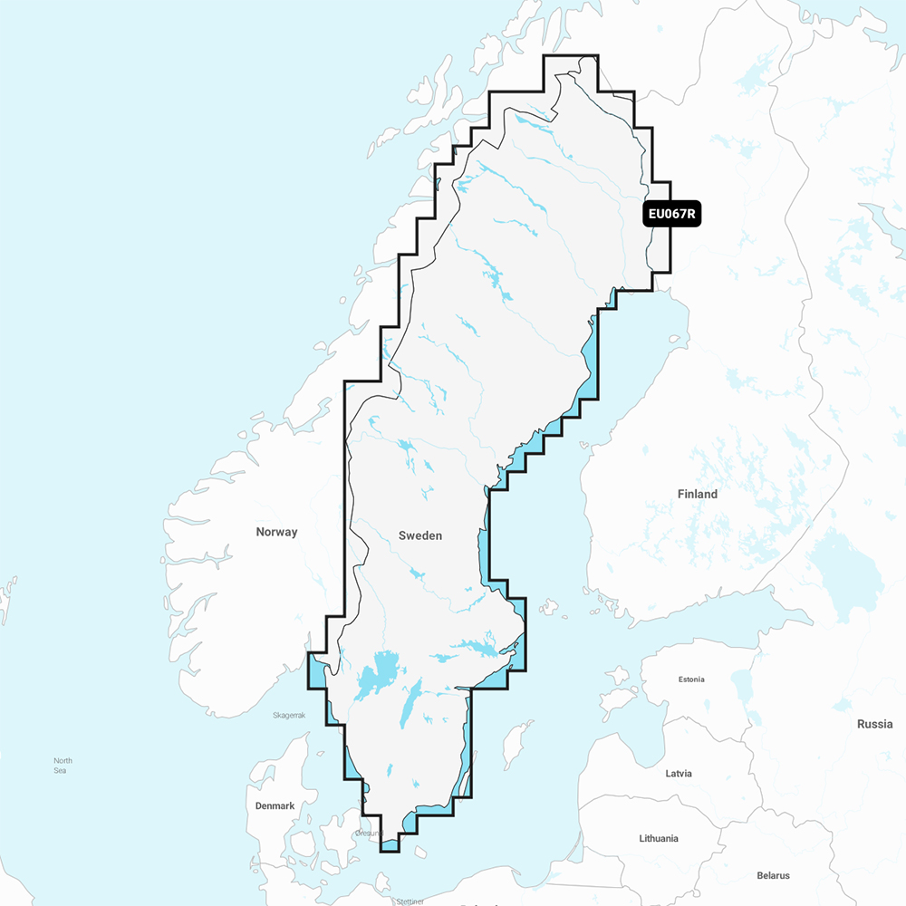 Image 1: Garmin Navionics+ NSEU067R - Sweden Lakes & Rivers - Marine Chart