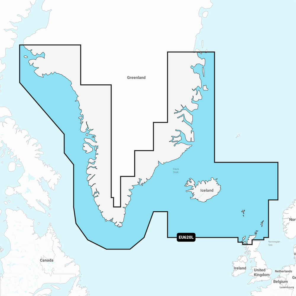 Image 1: Garmin Navionics+ NSEU602L - Greenland & Iceland - Marine Chart
