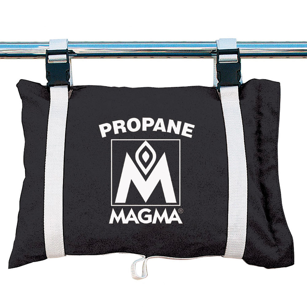 Image 1: Magma Propane /Butane Canister Storage Locker/Tote Bag - Jet Black