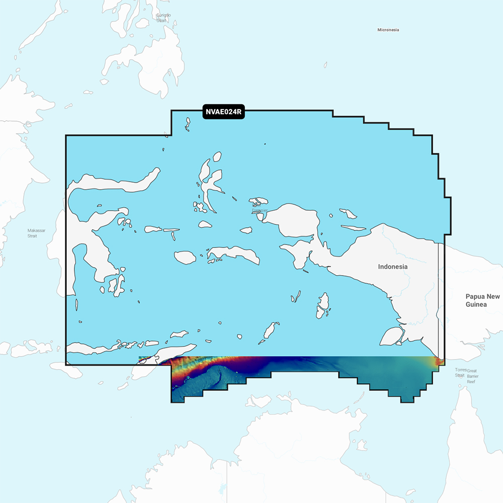 Image 1: Garmin Navionics Vision+ NVAE024R - Central West Papua & East Sulawesi - Marine Chart