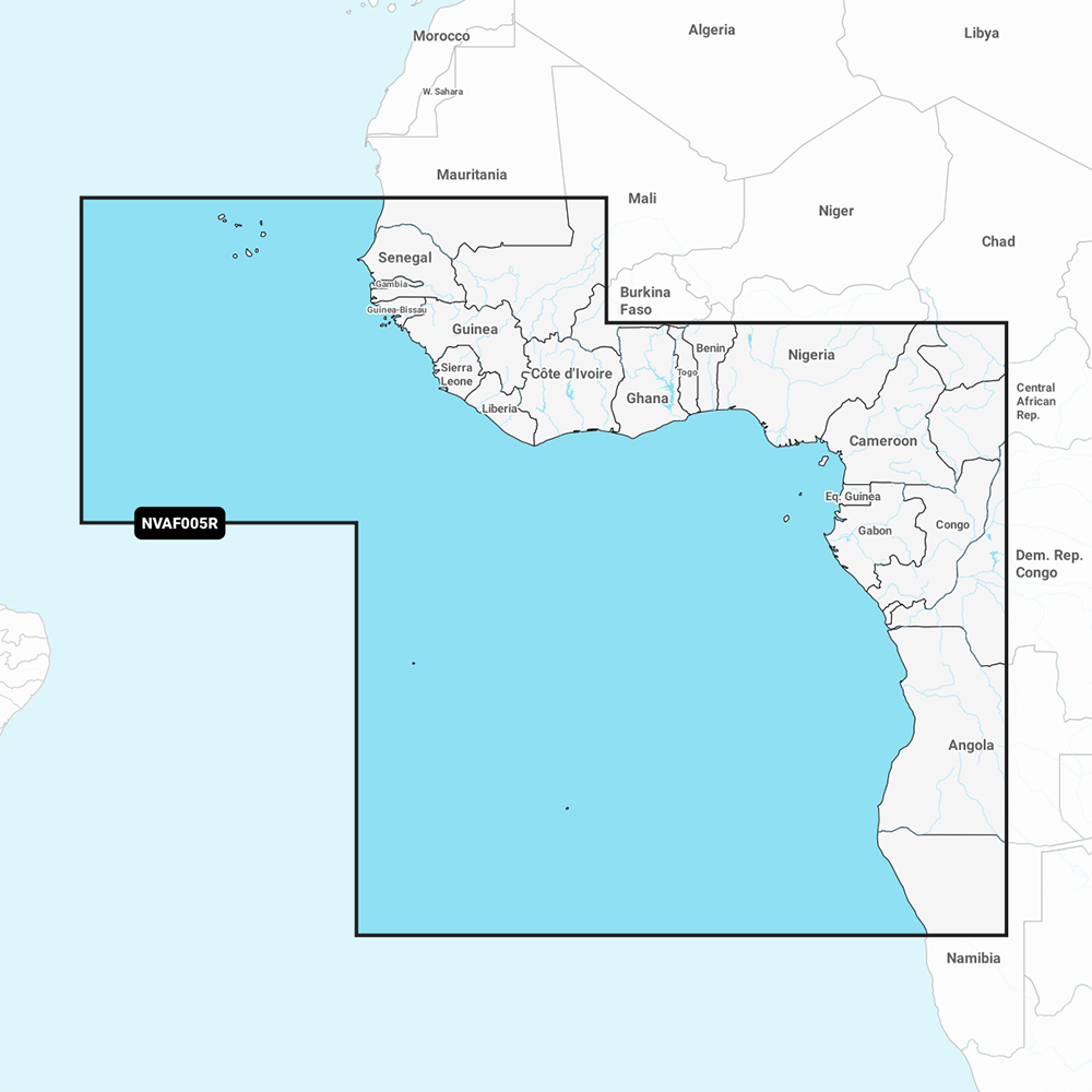 Image 1: Garmin Navionics Vision+ NVAF005R - Africa, West - Marine Chart