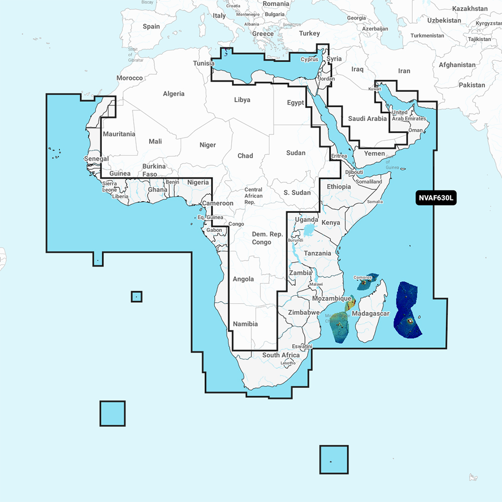 Image 1: Garmin Navionics Vision+ NVAF630L - Africa & Middle East - Marine Chart