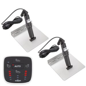 Image 1: Lectrotab XKA Stainless Steel Trim Tab Kit w/ALC-1 Control - 9 x 9 