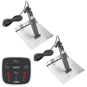 Image 1: Lectrotab XKA Aluminum Alloy Trim Tab Kit w/ALC-1 Control - 9 x 12