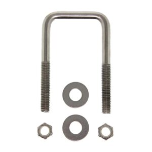 Image 1: C.E. Smith Zinc U-Bolt 7/16"-14 X 3-1/8" X 3" w/Washers & Nuts - Square