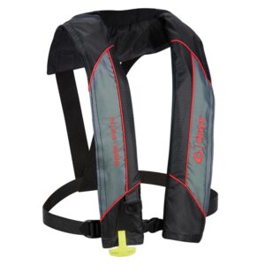 Image 1: Onyx M-24 Essential Manual Inflatable Life Jacket - Red - Adult Universal
