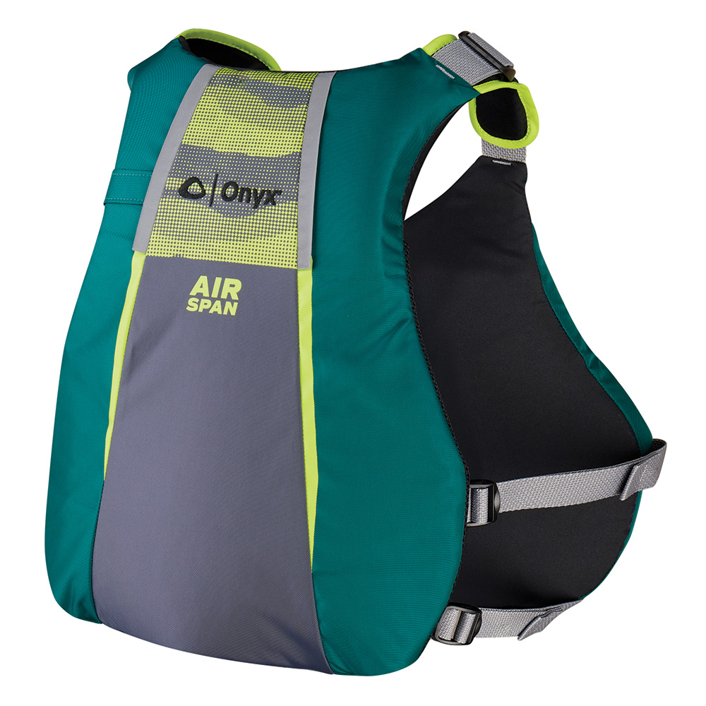 Image 2: Onyx Airspan Angler Life Jacket - XL/2X - Green