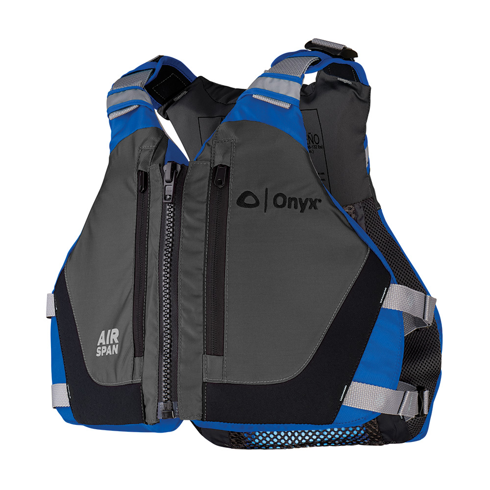 Image 1: Onyx Airspan Breeze Life Jacket - XL/2X - Blue