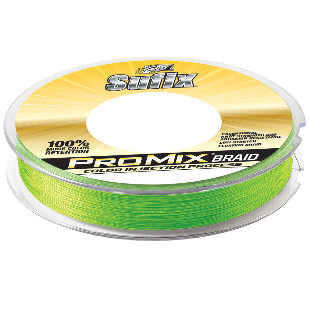 Image 1: Sufix ProMix® Braid - 10lb - Neon Lime - 300 yds