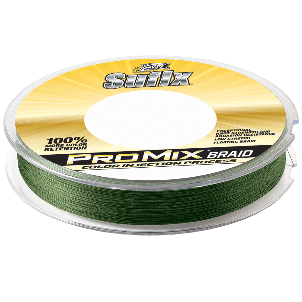 Image 1: Sufix ProMix® Braid - 15lb - Low-Vis Green - 300 yds