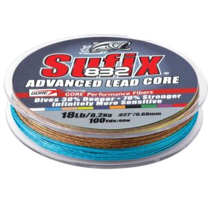 Image 1: Sufix 832 Advanced Lead Core - 18lb - 10-Color Metered - 100 yds