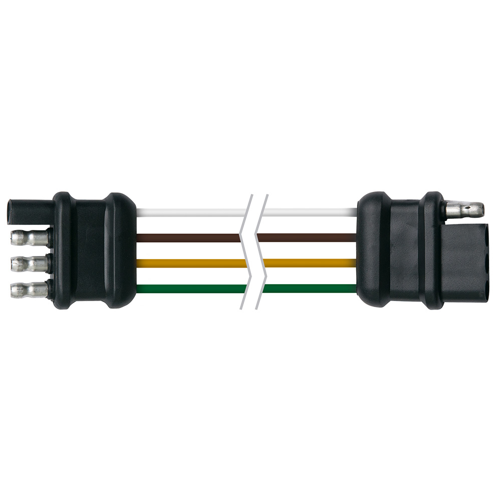 Image 1: Ancor Trailer Connector-Flat 4-Wire - 12" Loop