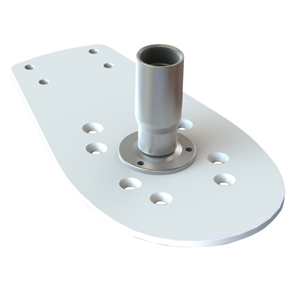 Image 1: Seaview Starlink Modular Top Plate w/Starlink Stainless Steel 1"-14 Threaded Adapter & Stainless Steel Base