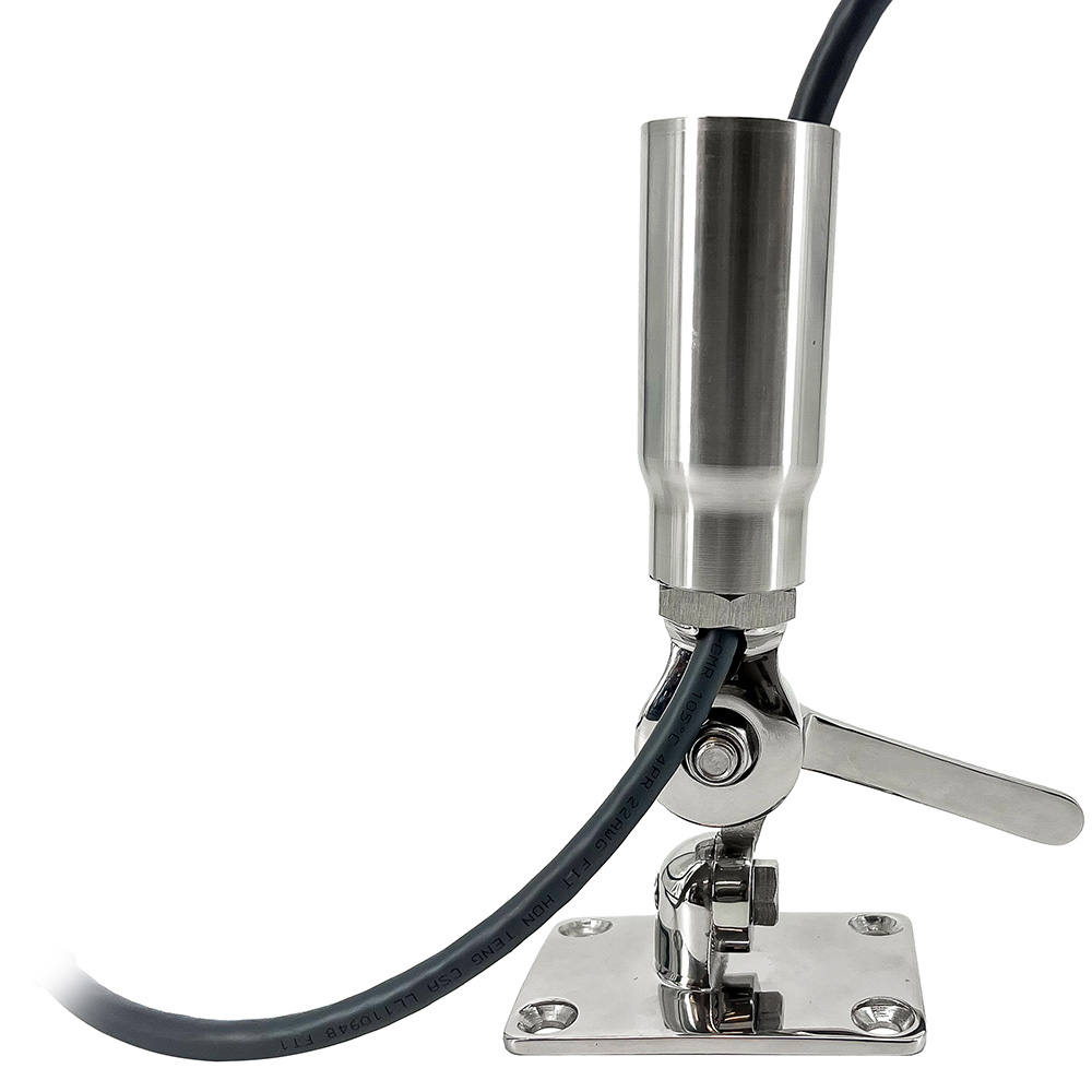 Image 3: Seaview Starlink Stainless Steel 1"-14 Threaded Adapter & Stainless Steel Ratchet Base