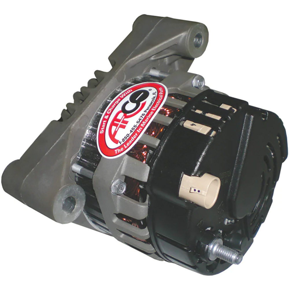 Image 1: ARCO Marine Premium Replacement Inboard Alternator w/55mm Multi-Groove Pulley - 12V 65A