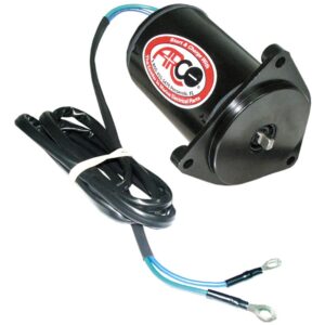 Image 1: ARCO Marine Replacement Outboard Tilt Trim Motor - Yamaha, 2-Wire, 3 Bolt, Flat Blade Shaft