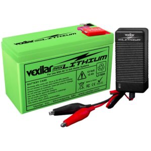 Image 1: Vexilar 12V - 12 AH MAX Lithium Battery w/V-420L Rapid Charger