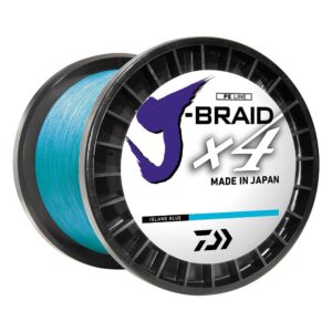 Image 1: Daiwa J-BRAID x4 Braided Line - 30 lbs - 300 yds - Island Blue