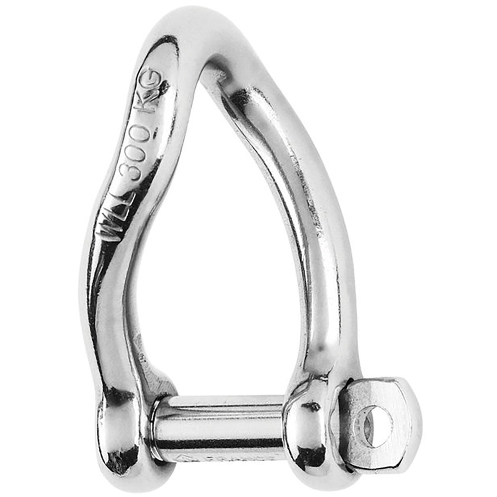 Image 1: Wichard Self-Locking Twisted Shackle - 10mm Diameter - 13/32"