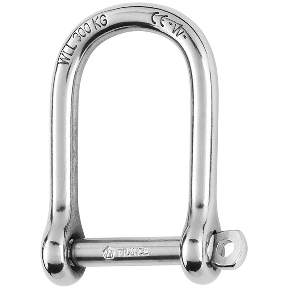 Image 1: Wichard Self-Locking Large Opening Shackle - 6mm Diameter - 1/4"