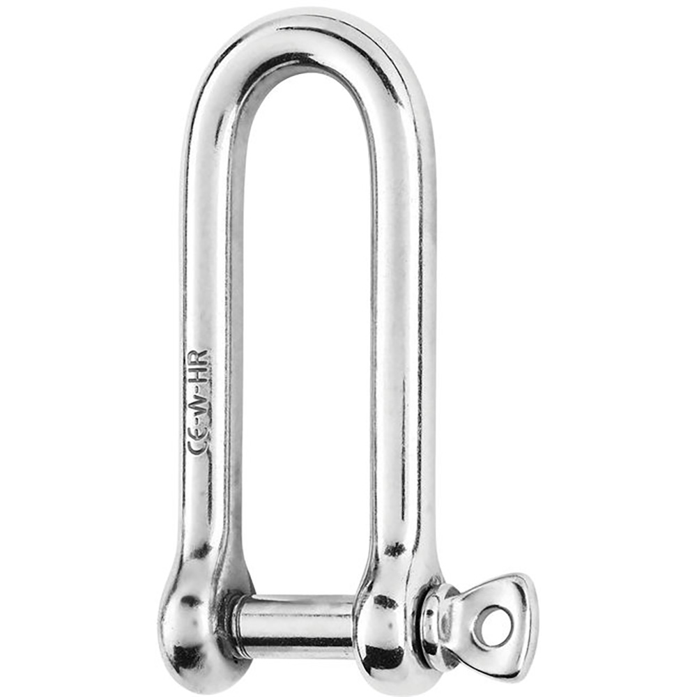 Image 1: Wichard HR Long D Shackle - 10mm Diameter - 25/64"